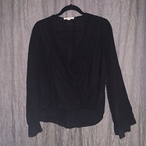 Boho Style Black Top